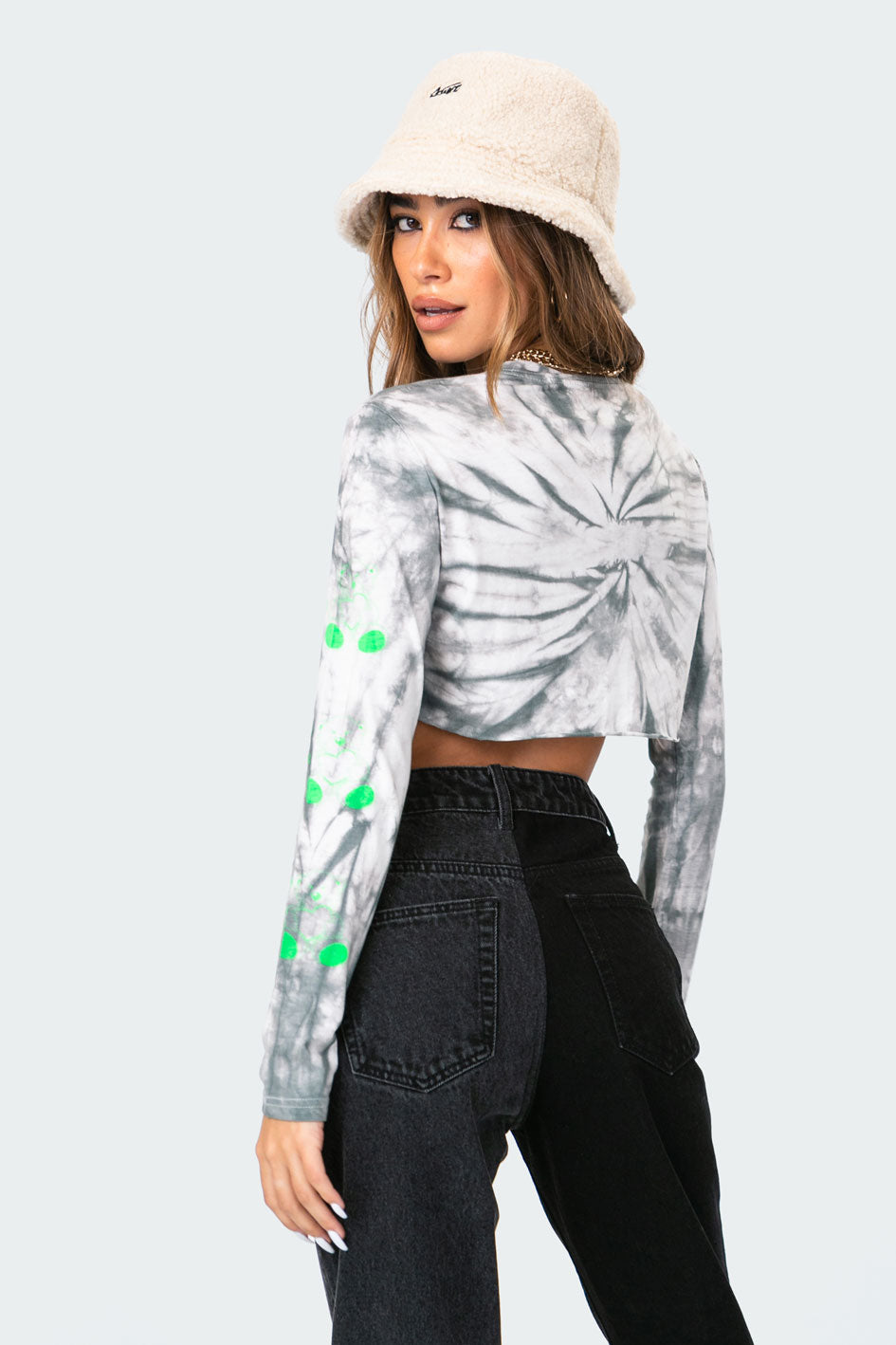 FLY TEDDY TIE-DYE CROP TOP (6066827296935)